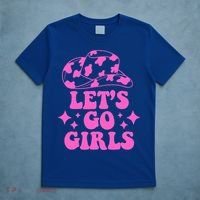 Cowboy Hat Let's Go Girls Western Cowgirls T-Shirt thumb 5