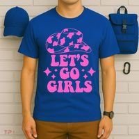 Cowboy Hat Let's Go Girls Western Cowgirls T-Shirt thumb 6