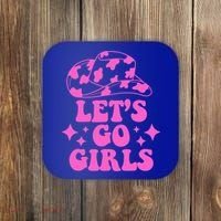 Cowboy Hat Let's Go Girls Western Cowgirls Coaster thumb 0