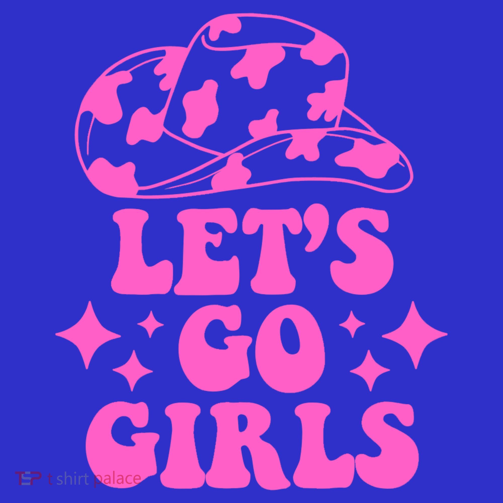 Cowboy Hat Let's Go Girls Western Cowgirls Coaster