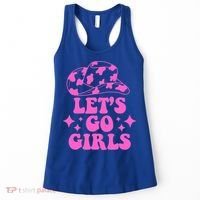 Cowboy Hat Let's Go Girls Western Cowgirls Women's Tank Top thumb 0