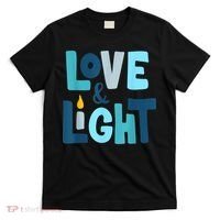 Christmas Hanukkah Love And Light Chanukah Jewish  T-Shirt thumb 0