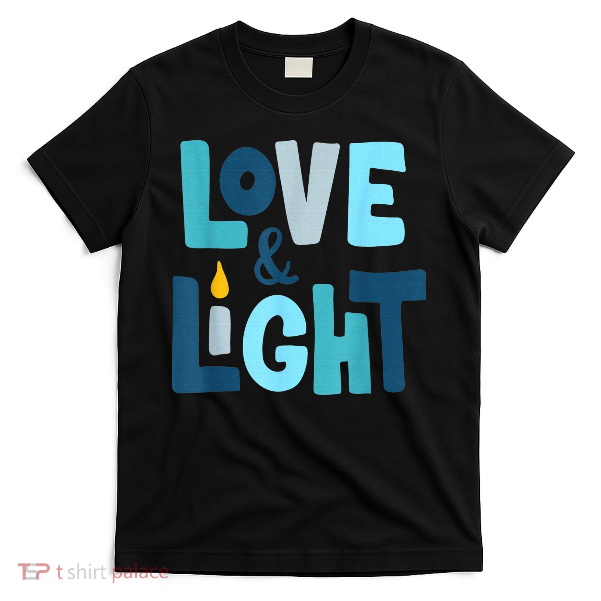 Christmas Hanukkah Love And Light Chanukah Jewish  T-Shirt