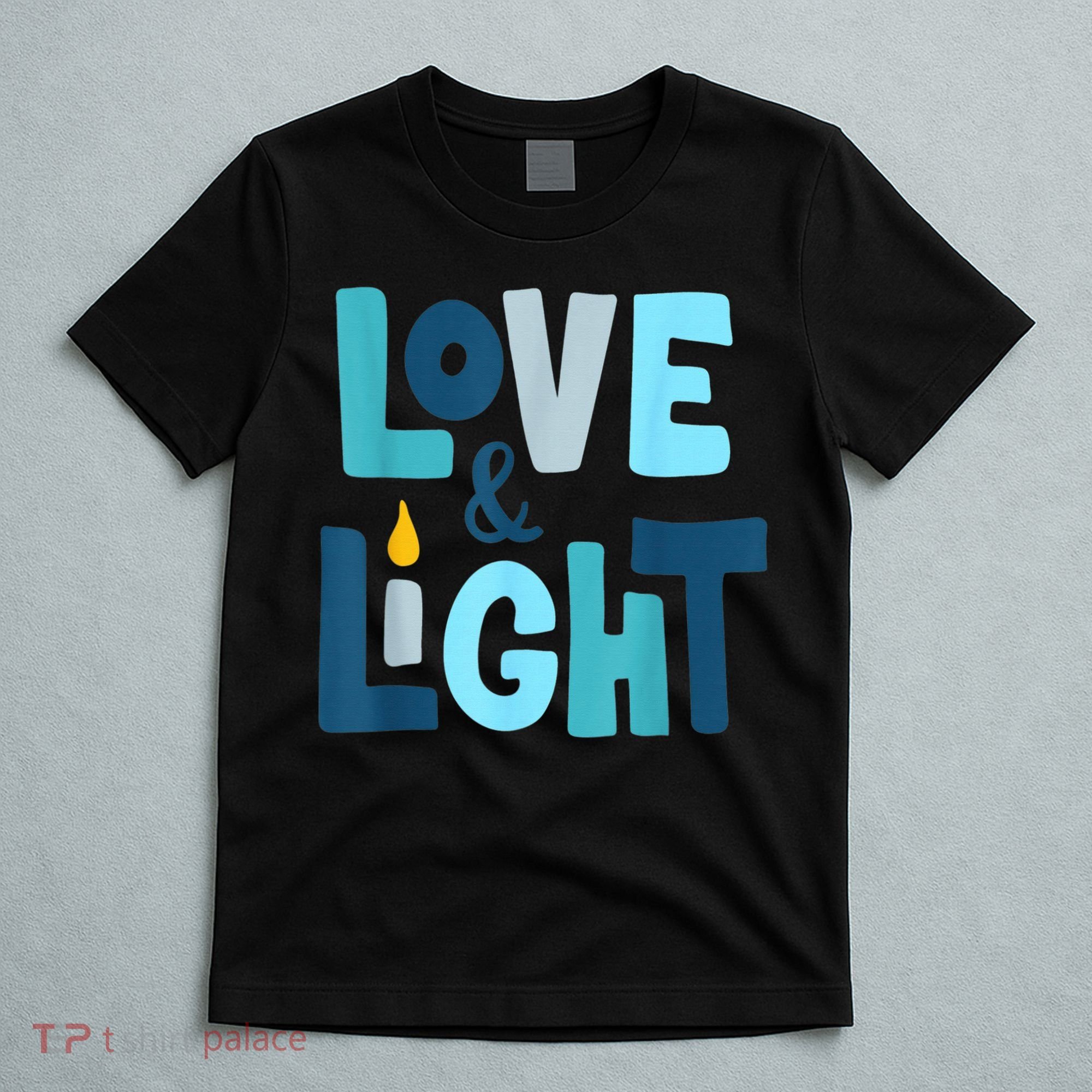 Christmas Hanukkah Love And Light Chanukah Jewish  T-Shirt