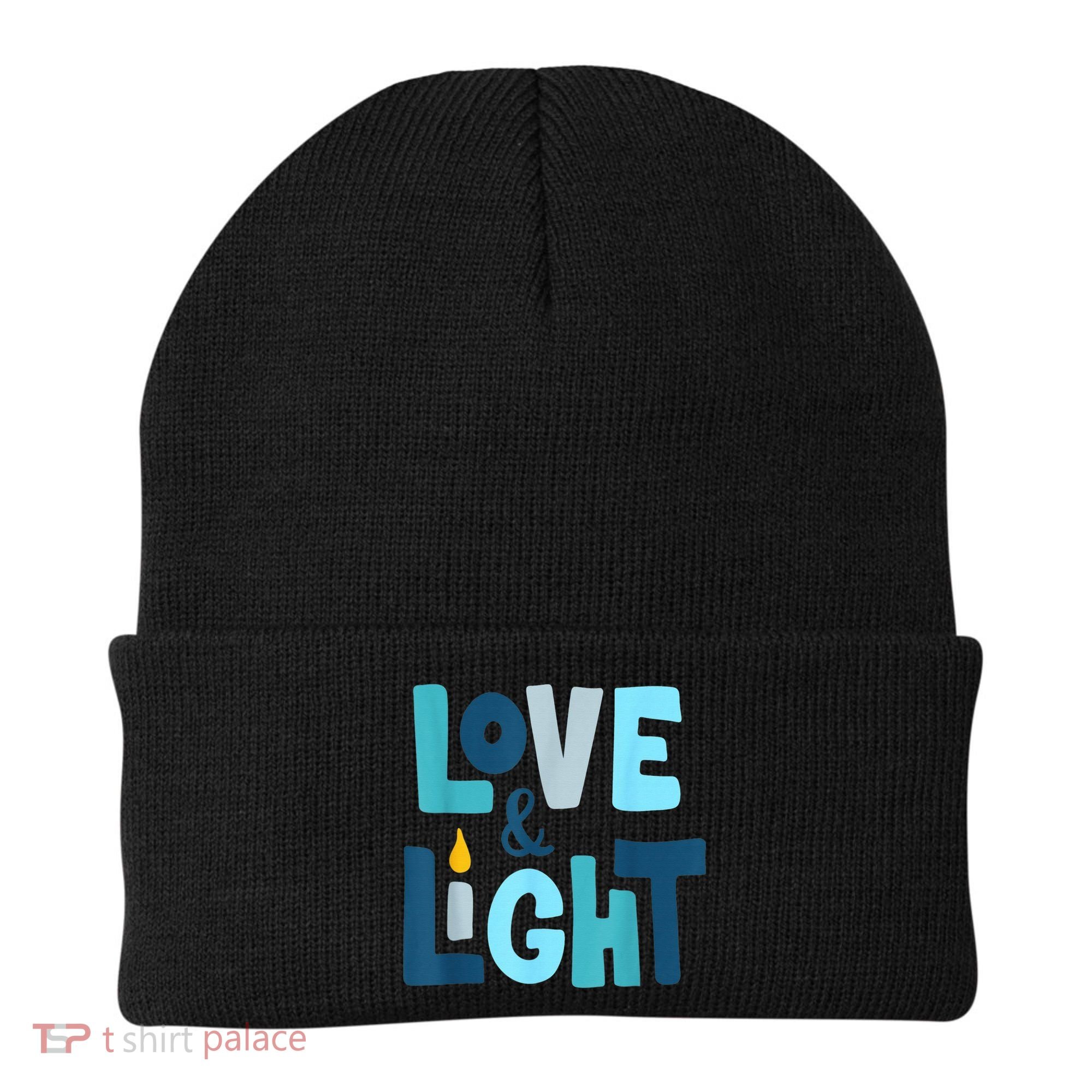 Christmas Hanukkah Love And Light Chanukah Jewish  Beanie