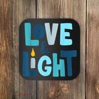 Christmas Hanukkah Love And Light Chanukah Jewish  Coaster thumb 0