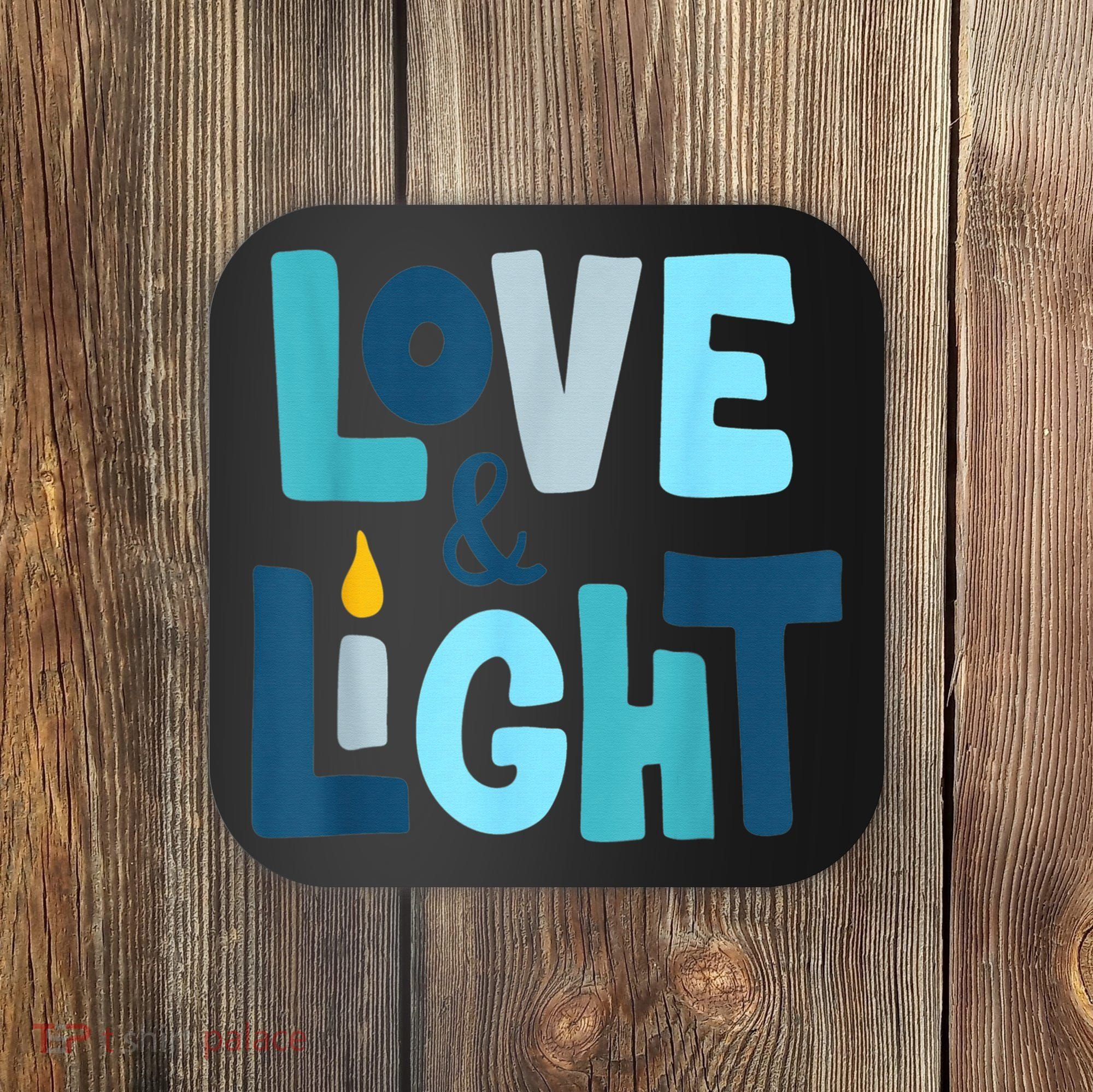 Christmas Hanukkah Love And Light Chanukah Jewish  Coaster