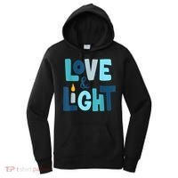Christmas Hanukkah Love And Light Chanukah Jewish  Women's Hoodie thumb 0