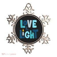 Christmas Hanukkah Love And Light Chanukah Jewish  Ornament thumb 0
