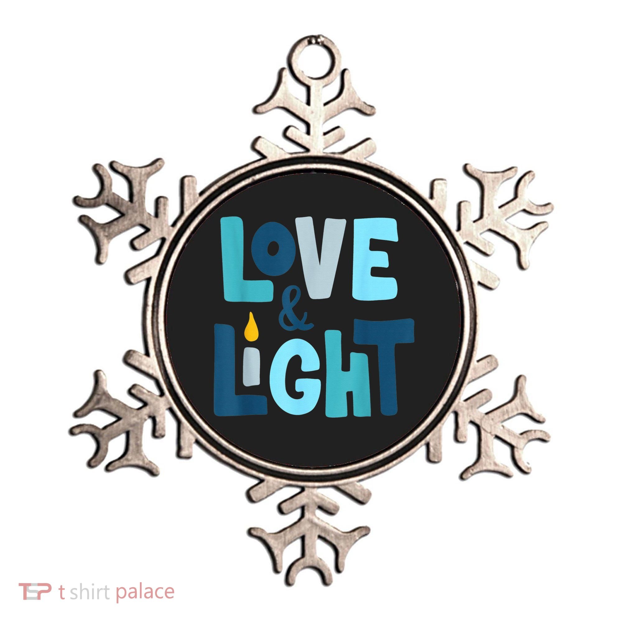 Christmas Hanukkah Love And Light Chanukah Jewish  Ornament