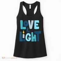 Christmas Hanukkah Love And Light Chanukah Jewish  Women's Tank Top thumb 0