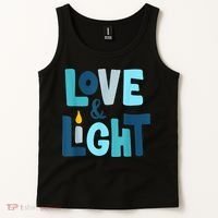 Christmas Hanukkah Love And Light Chanukah Jewish  Tank Top thumb 2