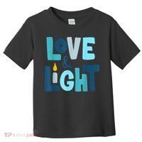 Christmas Hanukkah Love And Light Chanukah Jewish  Toddler T-Shirt thumb 0