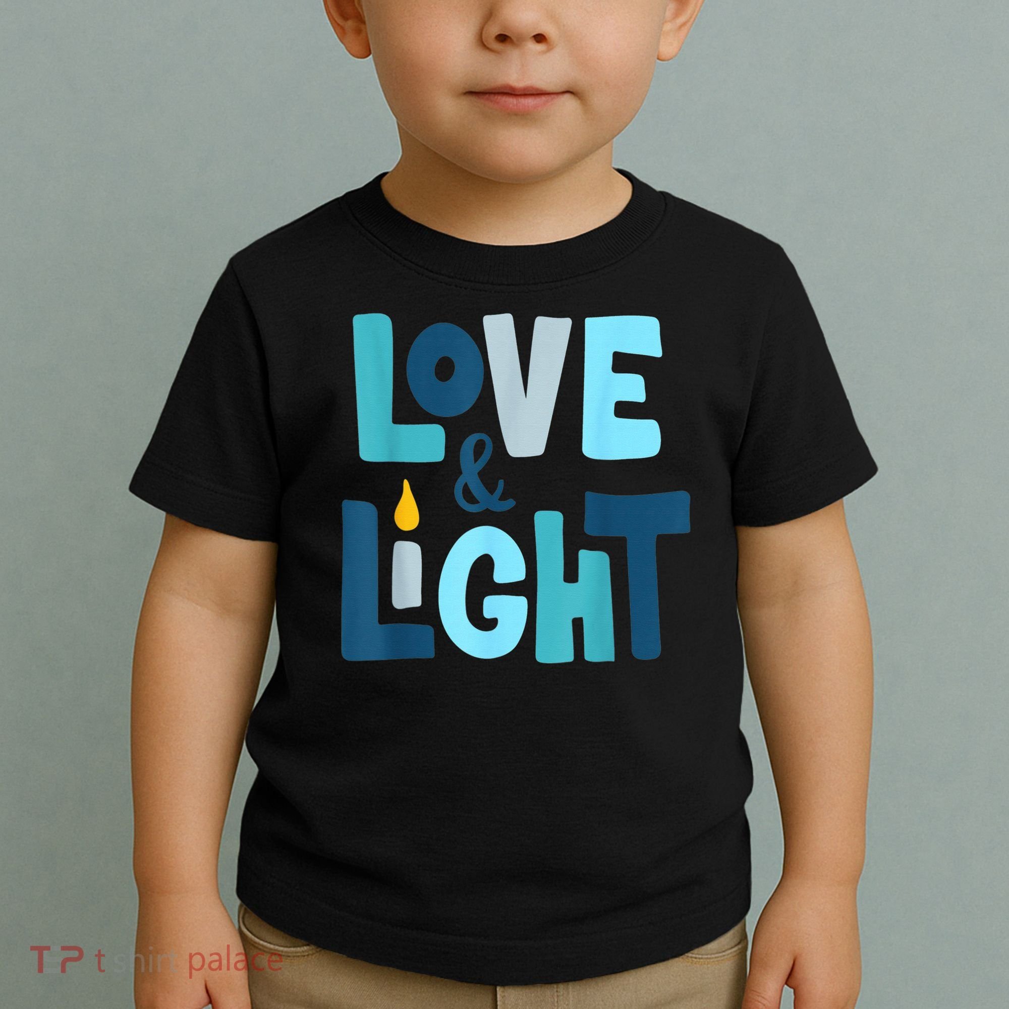 Christmas Hanukkah Love And Light Chanukah Jewish  Toddler T-Shirt