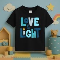 Christmas Hanukkah Love And Light Chanukah Jewish  Toddler T-Shirt thumb 3