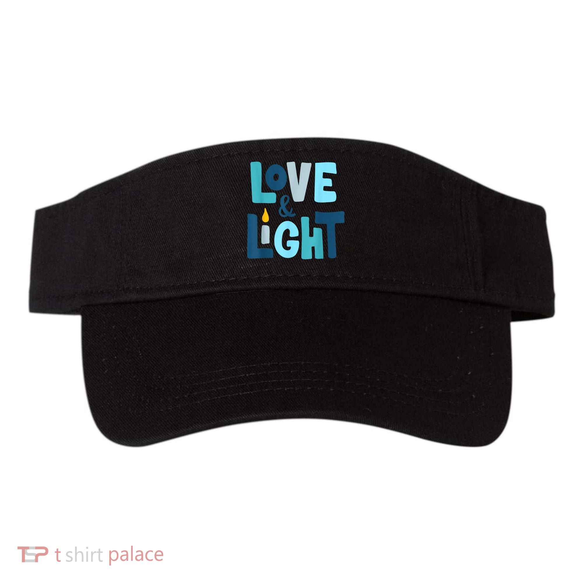 Christmas Hanukkah Love And Light Chanukah Jewish  Visor