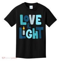 Christmas Hanukkah Love And Light Chanukah Jewish  Kids T-Shirt thumb 0