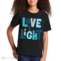 Christmas Hanukkah Love And Light Chanukah Jewish  Kids T-Shirt thumb 2