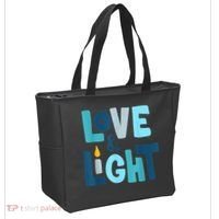 Christmas Hanukkah Love And Light Chanukah Jewish  Tote Bag thumb 2