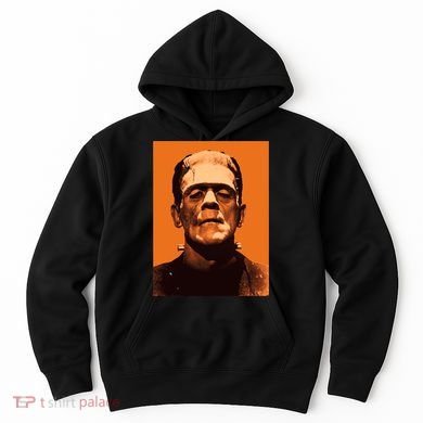 Classic Halloween Monster Frankenstein Vintage Horror Orange Hoodie