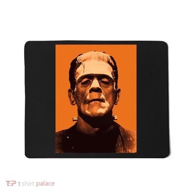 Classic Halloween Monster Frankenstein Vintage Horror Orange Mousepad