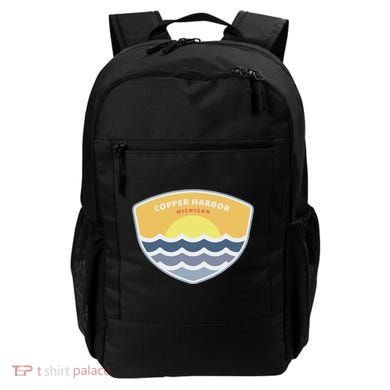 Copper Harbor Michigan Mi Sunset Vacation Souvenir Backpack