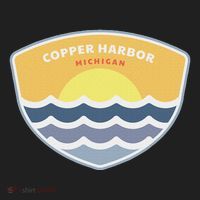 Copper Harbor Michigan Mi Sunset Vacation Souvenir Beanie thumb 2