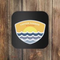 Copper Harbor Michigan Mi Sunset Vacation Souvenir Coaster thumb 0