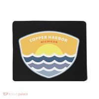 Copper Harbor Michigan Mi Sunset Vacation Souvenir Mousepad thumb 0