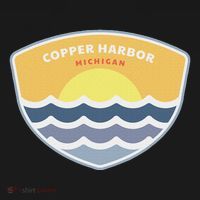 Copper Harbor Michigan Mi Sunset Vacation Souvenir Mousepad thumb 1