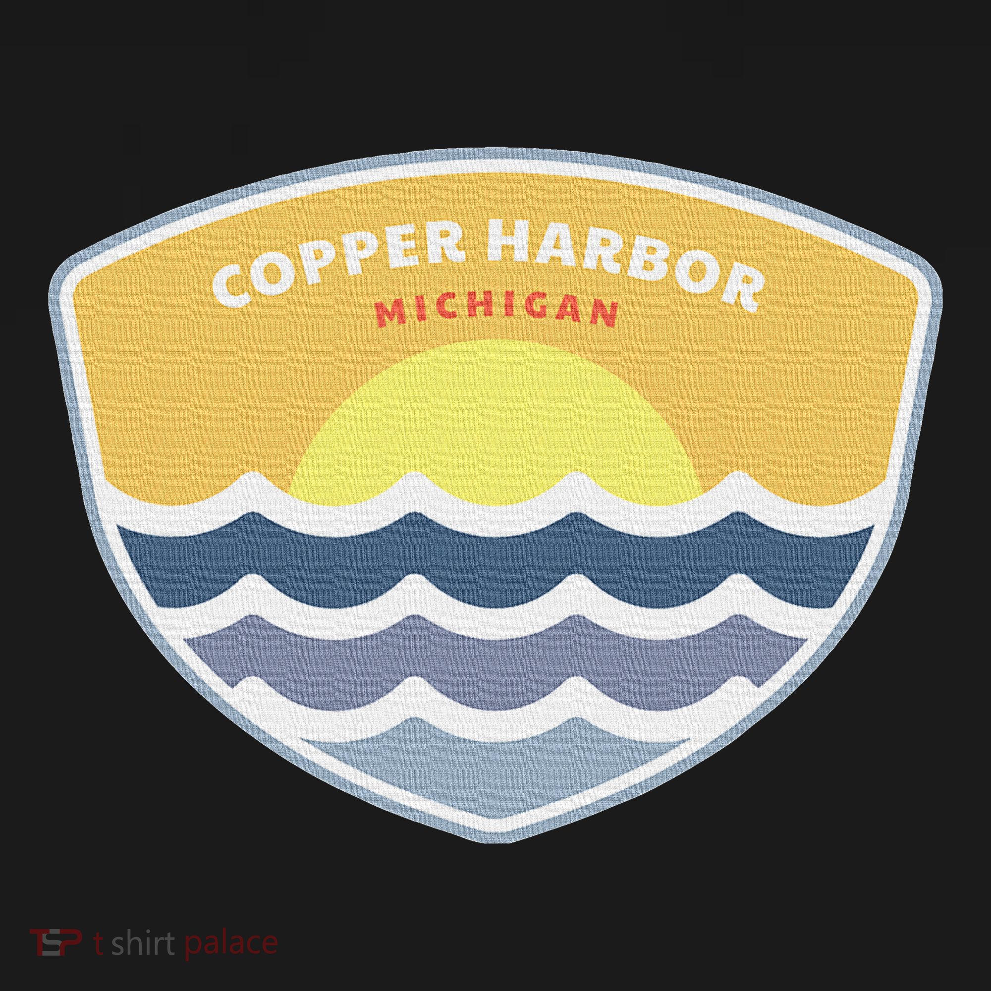 Copper Harbor Michigan Mi Sunset Vacation Souvenir Mousepad