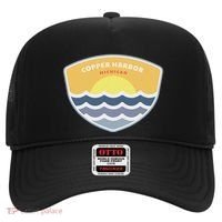 Copper Harbor Michigan Mi Sunset Vacation Souvenir Hat thumb 0