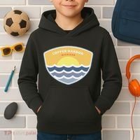 Copper Harbor Michigan Mi Sunset Vacation Souvenir Kids Hoodie thumb 2