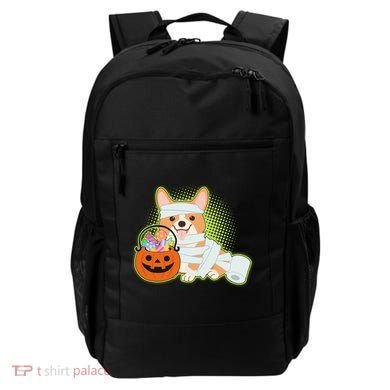 Cute Halloween Mummy Welsh Corgi And Pumpkin Candy Backpack