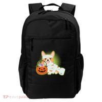 Cute Halloween Mummy Welsh Corgi And Pumpkin Candy Backpack thumb 0