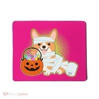 Cute Halloween Mummy Welsh Corgi And Pumpkin Candy Mousepad thumb 0