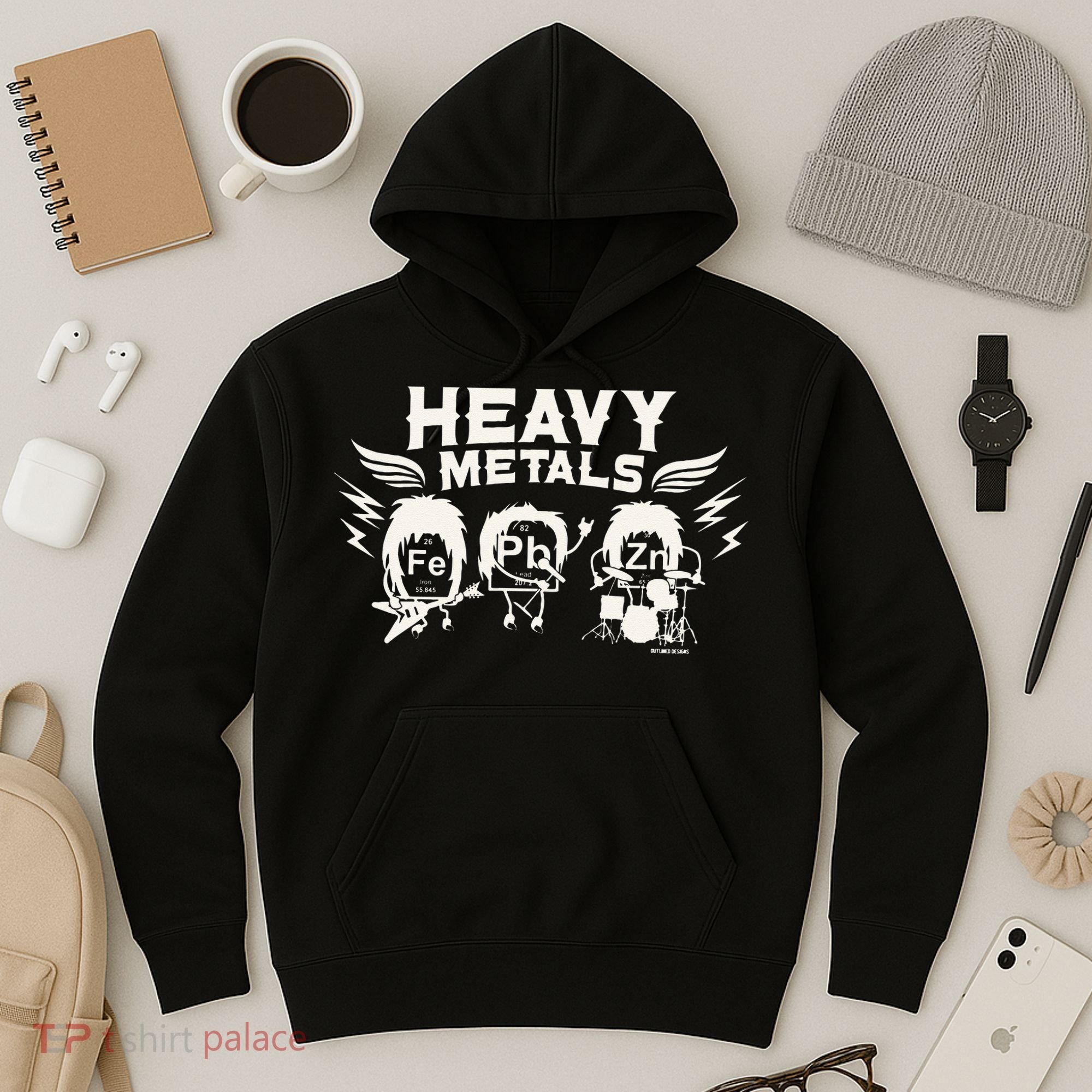 Chemistry Heavy Metals Geek Nerd Funny Chemist Hoodie