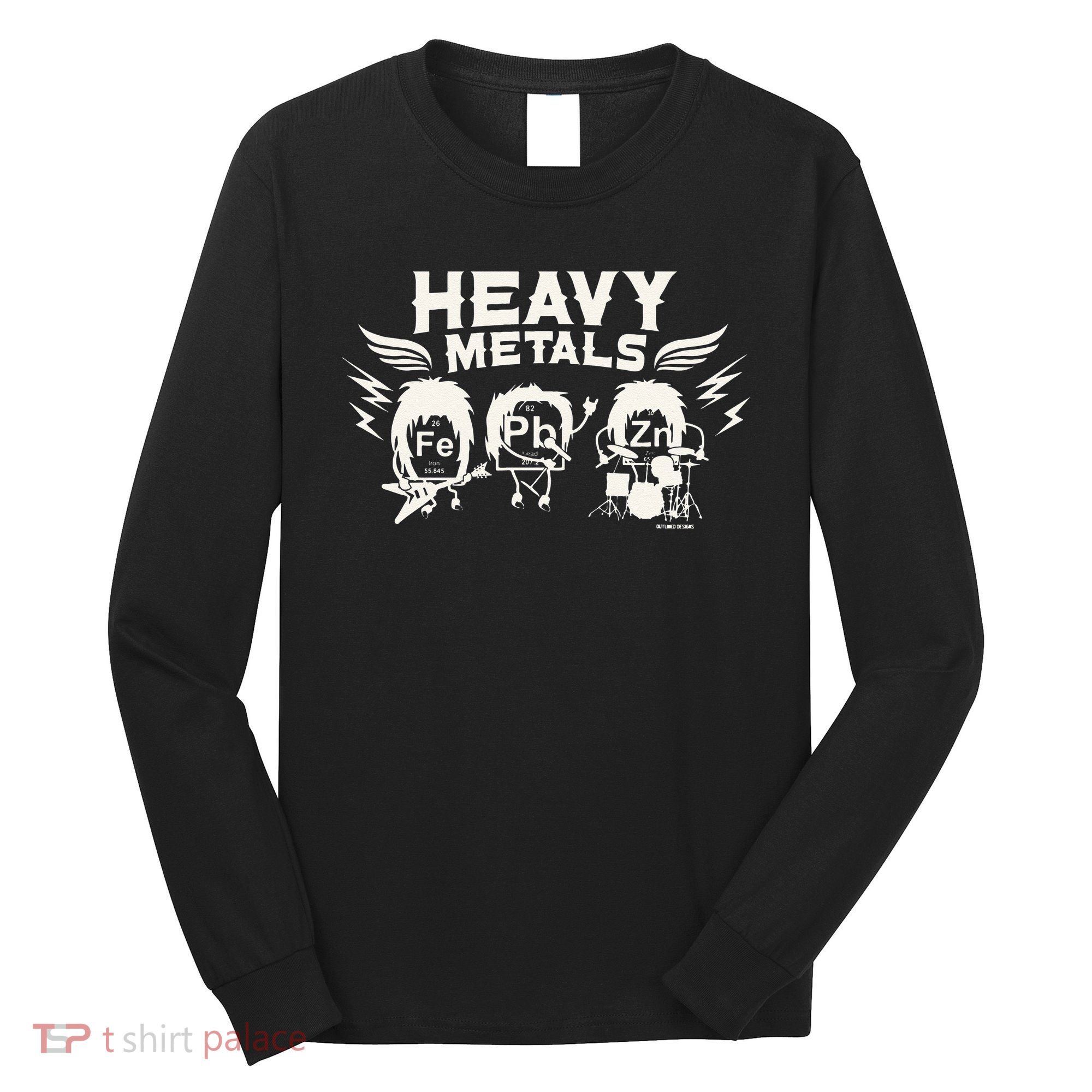 Chemistry Heavy Metals Geek Nerd Funny Chemist Long Sleeve Shirt
