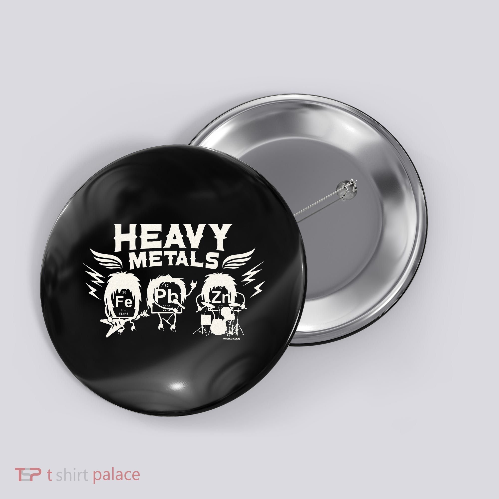 Chemistry Heavy Metals Geek Nerd Funny Chemist Button