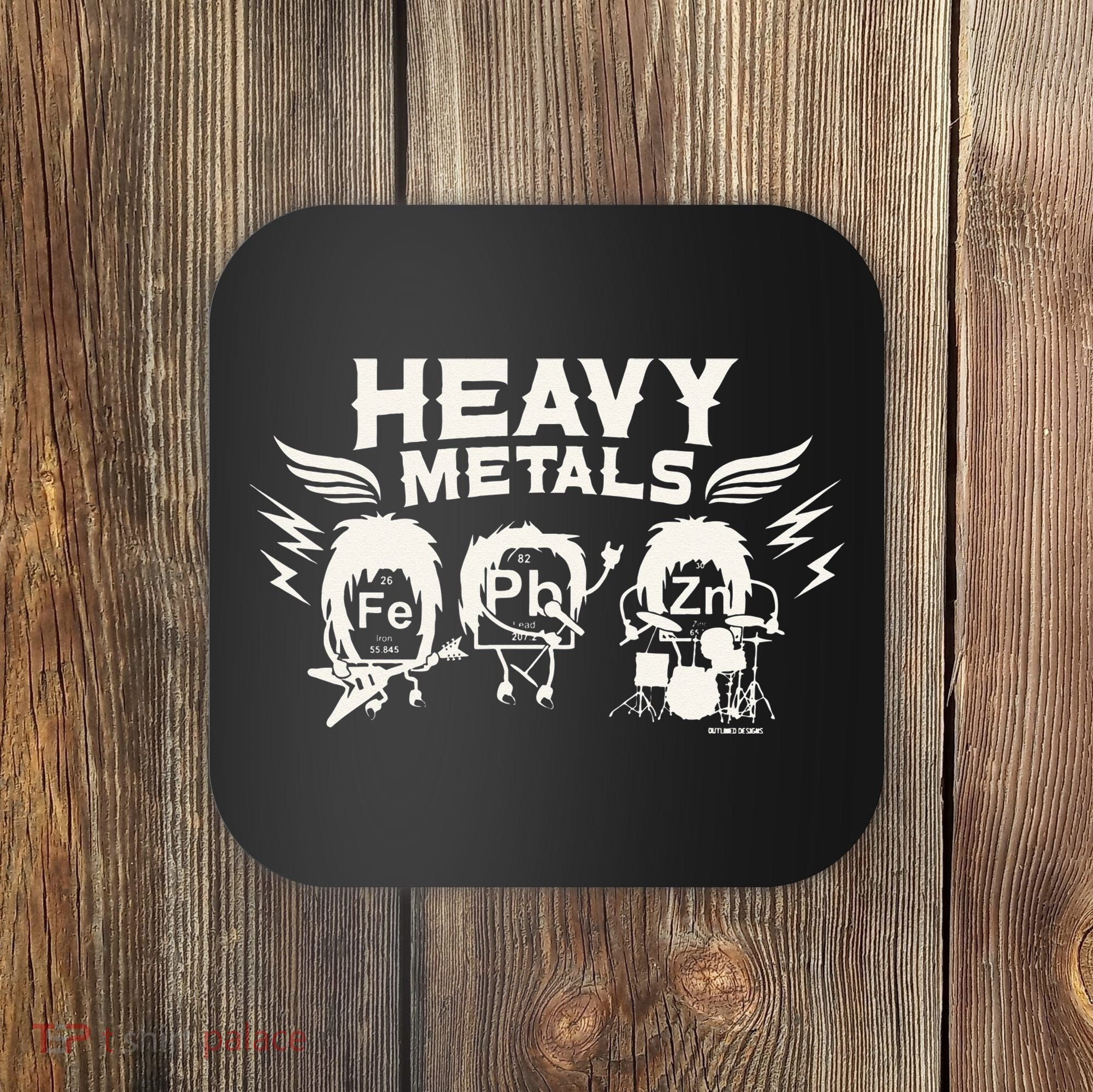 Chemistry Heavy Metals Geek Nerd Funny Chemist Coaster