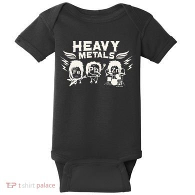 Chemistry Heavy Metals Geek Nerd Funny Chemist Baby Bodysuit