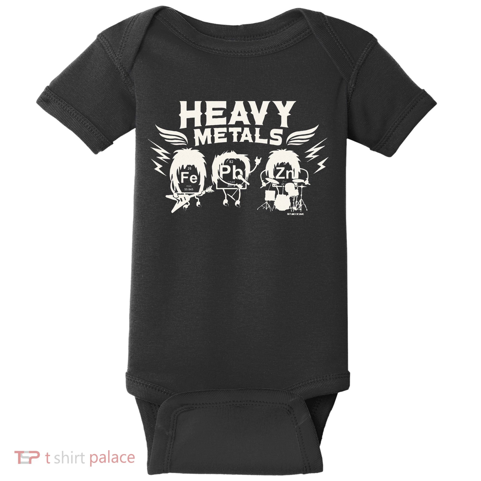 Chemistry Heavy Metals Geek Nerd Funny Chemist Baby Bodysuit