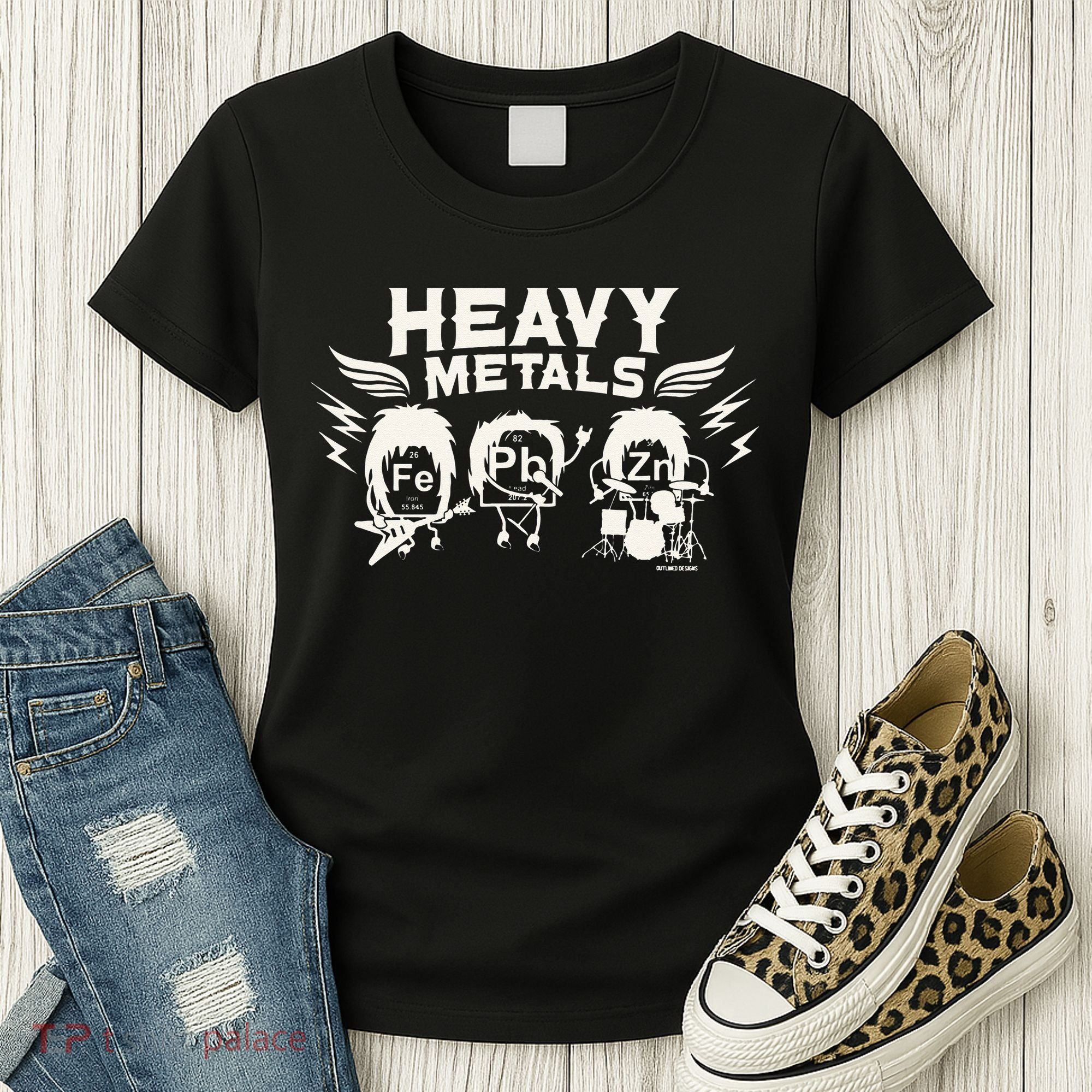 Chemistry Heavy Metals Geek Nerd Funny Chemist Women's T-Shirt