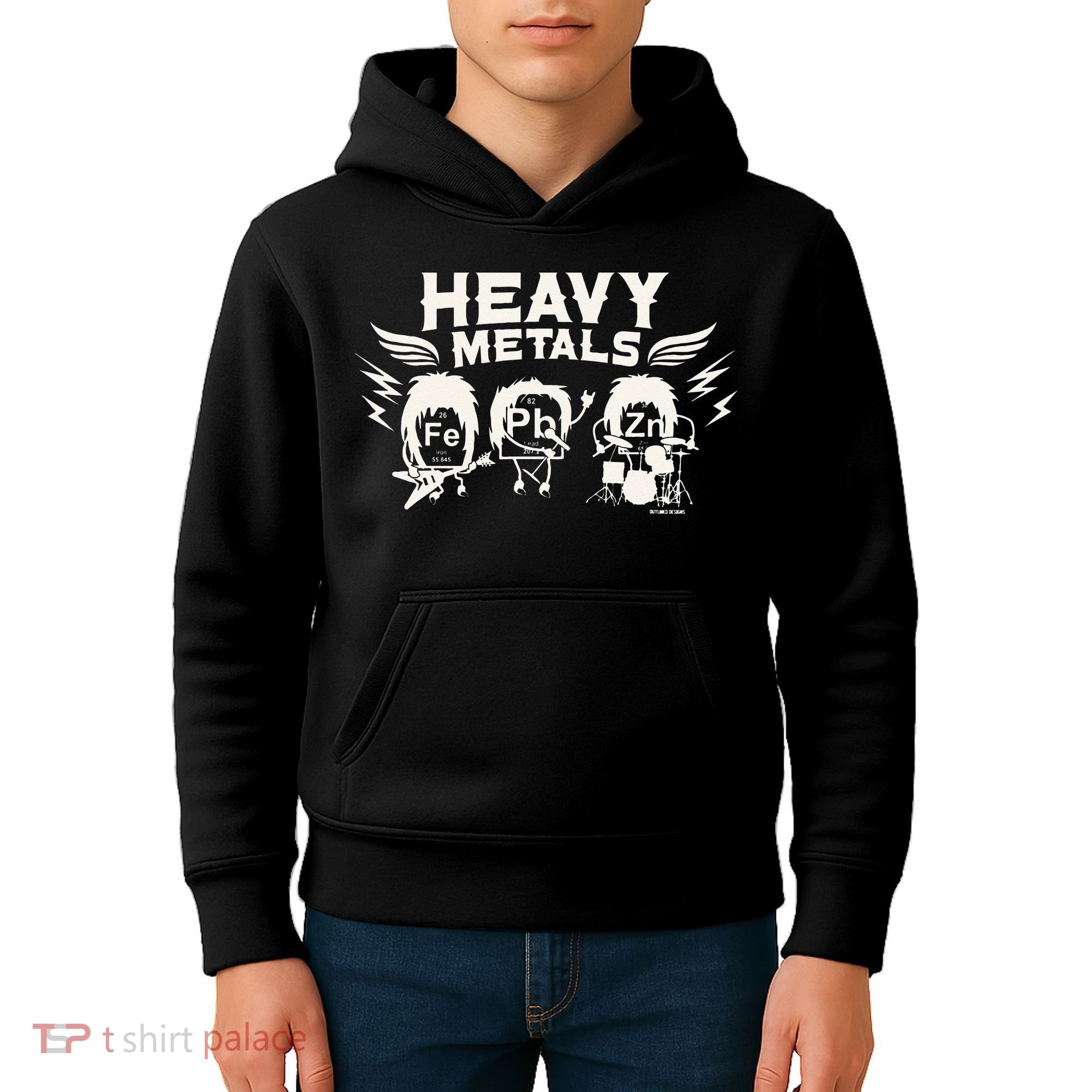 Chemistry Heavy Metals Geek Nerd Funny Chemist Kids Hoodie