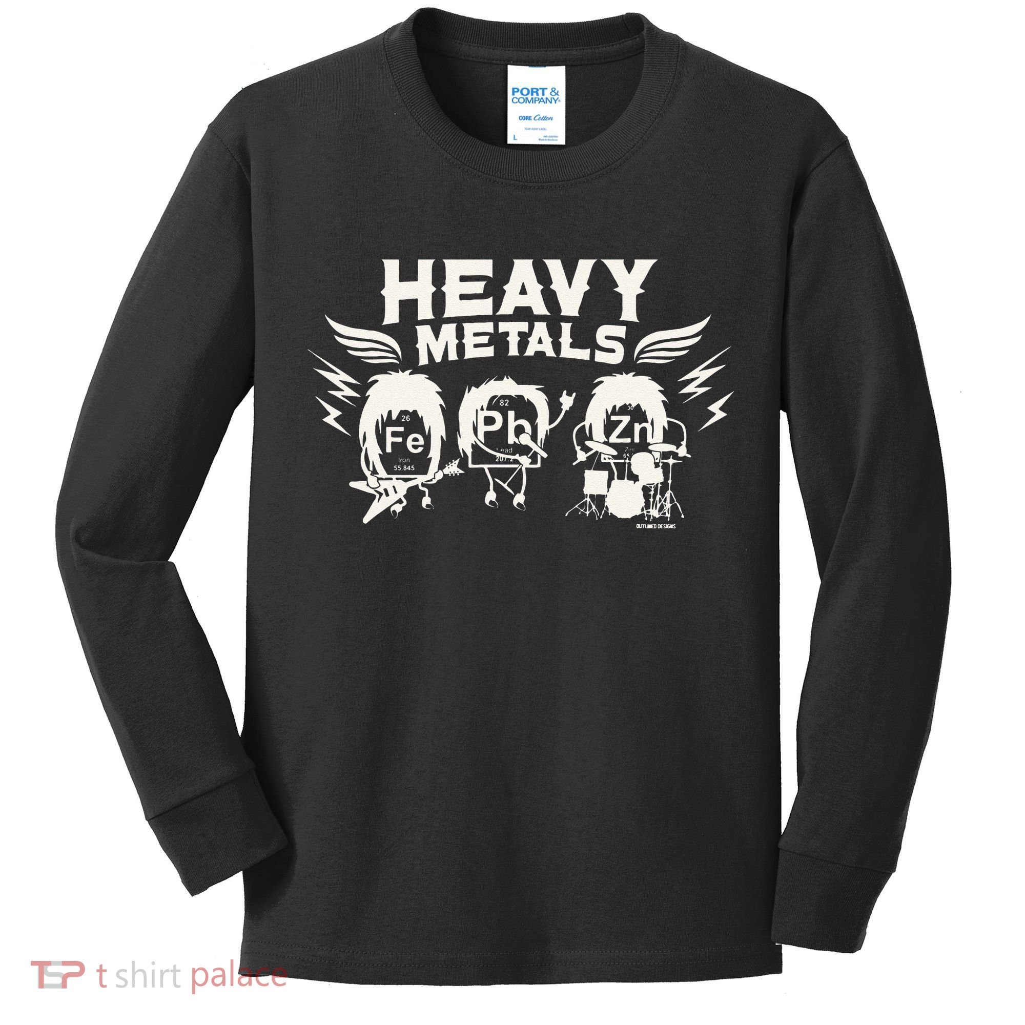 Chemistry Heavy Metals Geek Nerd Funny Chemist Kids Long Sleeve Shirt