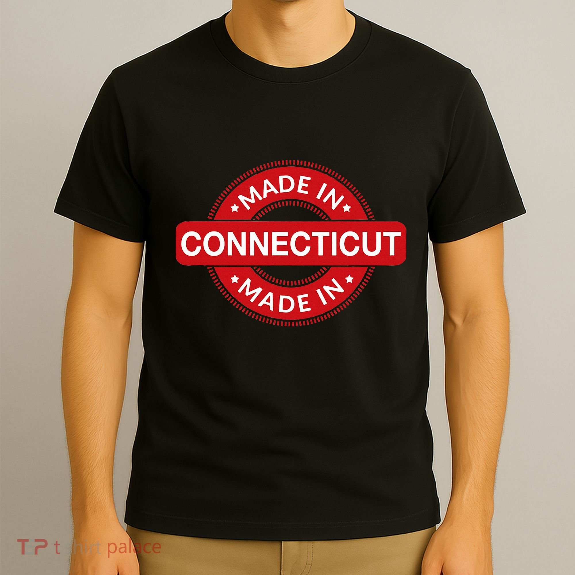 Connecticut Home Made In Connecticut Funny Label T-Shirt