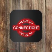 Connecticut Home Made In Connecticut Funny Label Coaster thumb 0