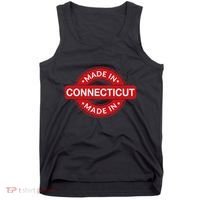 Connecticut Home Made In Connecticut Funny Label Tank Top thumb 0