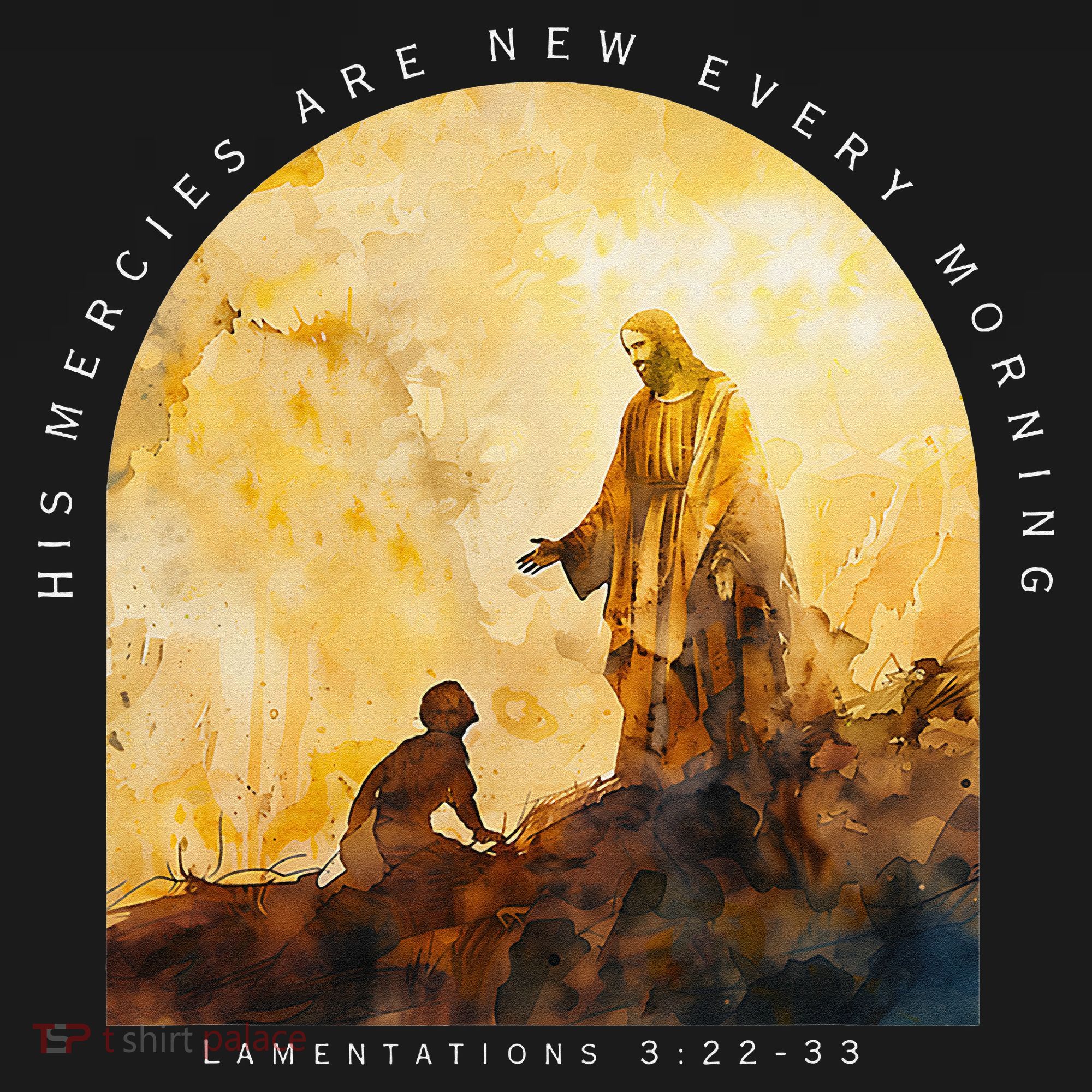 Christian His Mercies Are New Every Morning Bible Jesus Coaster
