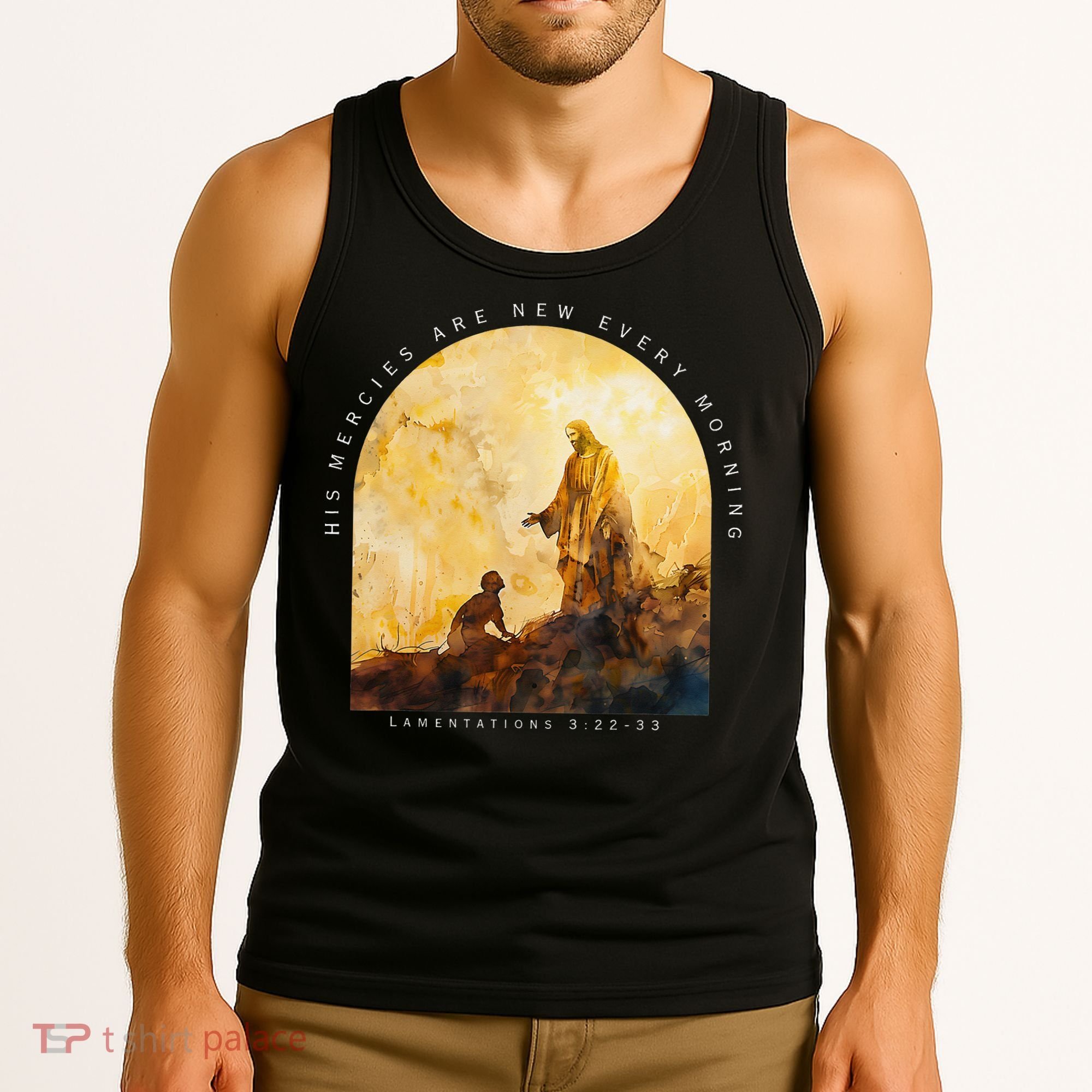 Christian His Mercies Are New Every Morning Bible Jesus Tank Top